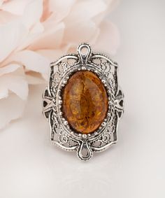 Natural Authentic Amber Silver Ring 925 Sterling Silver Handmade Artisan Crafted Ornate Filigree Ring Material: 925 Sterling Silver Genuine Natural Amber Gemstone Dimensions : 14 mm x 10 mm Ring Face Length: 1 inches Width: 0.60 inches Comes with a gift pouch and box Free Domestic Shipping Excellent quality, have sold in the USA, Canada, Italy, Germany and the UK, and received hundreds five star reviews. It is a gift that will create memories for years to come. Our fine silver jewelry is Made in Bohemian Filigree Rings For Formal Occasions, Vintage Filigree Ring With Intricate Design For Gift, Ornate Oval Filigree Ring As Gift, Ornate Filigree Ring For Formal Occasions, Vintage Engraved Filigree Ring For Gift, Antique Silver Decorative Jewelry For Gift, Antique Filigree Ring With Intricate Design For Gift, Elegant Etched Filigree Ring As Gift, Elegant Etched Filigree Ring