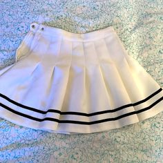 Women’s Tennis Skirt, Pleated. Size 6-Juniors. Never Worn, Tag Are Not On, But The Skirt Is Cute And In Great Condition. Originally Purchased At H&M Preppy Lined Tennis Skirt For School, White School Uniform Skirt For Summer, White Pleated School Uniform Skirt, White Preppy Tennis Skirt For School, White Pleated School Uniform Skirt For Spring, White Pleated Tennis Skirt For School, Preppy White Cotton Pleated Skirt, White Tennis Skirt For School, White Cotton School Skirt