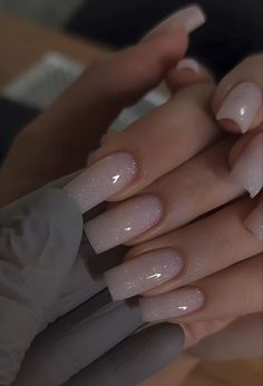 Milky Nails, Wow Nails, Nails Nude, Nails Only, Square Acrylic Nails, Classy Nails