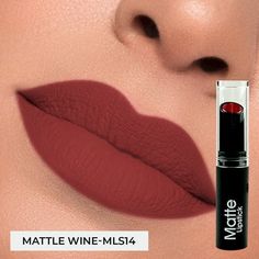 Ebo Matte Finish Lipstick Waterproof Long Lasting Mls27 Coral A Matte Lipstick boasts a more Saturated and uniform color. This creates a bold look that makes the lips the focu Matte Lipstick Colors, Nude Lip Gloss, Makeup Images, Lipstick Kit, Velvet Lipstick, Lip Crayons, Long Bob Hairstyles, Eye Makeup Art, Lip Service