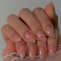 FREE SHIPPING ON ORDERS $9.95+ Buy 3 Get 1 More Free CODE: 4YOU Buy 5 Get 5 More Free CODE: 5FREE Unghie Sfumate, Kutek Disney, Milky Nails, Nude Nail Designs, Short Almond, Style Français, Fake Nails With Glue, Nails Pink, Stick On Nails