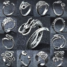 Origin: CN(Origin)Metals Type: Zinc AlloyGender: UnisexMaterial: MetalStyle: PunkRings Type: Wedding BandsShape\pattern: AnimalCompatibility: All CompatibleModel Number: 49R4Setting Type: NoneFine or Fashion: FashionOccasion: partyItem Type: Rings1:: Vintage/Punk Ring2:: For Men/Women/Unisex3:: Party/Anniversary Gift Adjustable Black Alloy Ring, Silver Grunge Ring Jewelry, Punk Style Metal Open Ring Jewelry, Punk Style Metal Open Ring, Adjustable Punk Metal Rings, Adjustable Metal Punk Rings, Adjustable Punk Style Metal Rings, Punk Style Metal Rings, Prom Suit Ideas