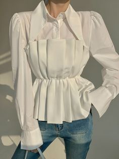 Blouse Designer, Top Korean, Cashmere Pants, Athleisure Wear, Womens Long Sleeve Shirts, Shirt For Women, White Blouse, Trendy Tops, Bra Tops