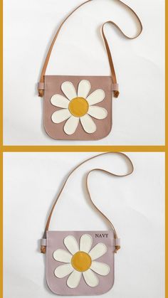 Elevate your little one's style with our Daisy Crossbody Bag! 👧 Personalized and made with love, this leather toddler purse is the perfect accessory. Shop now! 💕 Toddler Purse, Your Girl, Personalized Leather, Kids Bags, Pebbled Leather, See You, With Love, Crossbody Bag, Daisy