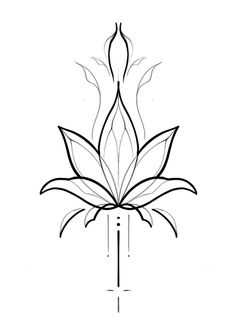 a drawing of a flower that is in the shape of a flame on a white background