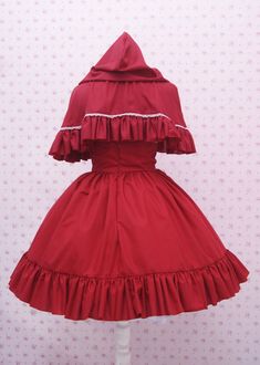 Be the cutest Red Riding Hood girl with this skirt and cape. A set of high waist skirt with cape, I add white lace and ruffle detail on cape, also many ruffles on skirt. This set made from Japanese Grade Cotton for maximum comfort and durability. Dressed up with her and you're ready to go. All present by professional feel, our design dedicated to carefully detail to make you comfortable wearing this. Please check our last picture listing to check which size you prefer before make a payment, it h Red Riding Hood Dress, Hood Halloween Costume, Hood Girl, Red Hood Cosplay, Skirt Cape, Hood Dress, Hood Girls, High Waist Skirt, Red Hood