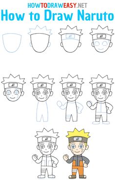 how to draw naruto step by step instructions for kids and beginners in this video, you can learn how to draw naruto