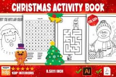 christmas activity book for kids to color