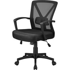 Yaheetech Mesh Office Chair Black Body Movement, Mesh Office Chair, Seat Design, Ergonomic Office, Ergonomic Office Chair, Desk Chair, Office Chair, Desk, Mesh