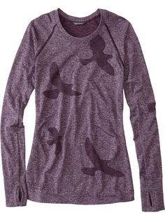 Oiselle Women's Long Sleeve Top: Wings Out | Title Nine Fitted Tops For Outdoor Activities, Title Nine, Women Long Sleeve Tops, The Wings, Running Tops, Running Women, Long Tops, Long Sleeve Top, Women Long Sleeve