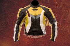 Genuine Leather Men's Elegant Moto Racer Sports Wear Racing Motorbike Cowhide Leather Jacket With Removable Safety Pads on Storenvy Studded Jacket, Sports Wear, Zipper Detail, Sport Wear, Soft Black, Biker Jacket, Color Shades, High Quality Leather, Cowhide Leather