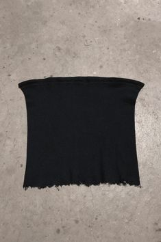 PRL Ribbed Cut Off Crop Tube Top Tank 247 in Black - Small – One More Chance Vintage