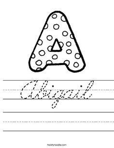 the letter a worksheet for children to practice handwriting and writing with pictures on it