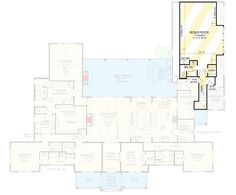 the first floor plan for this home shows the living room, dining area and kitchen