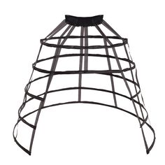 PRICES MAY VARY. Made of steel bones and polyester fabric.Elastic closure. Length is about 33.07 inches/84 CM.Diameter:39.4 inches/95 CM. Elastic waist could stretch to 19.29-35.43 inches(49-90 CM). This black/white hoop cage skirt long pannier 5 hoops crinoline not only support skirts and dresses of the victorian era,medieval/renaissance dress,or your wedding gown,it is also a very impressive item when worn alone,you can decorated with flowers or fashion jewelry It is an amazing accessory for p Victorian Ball, Cage Skirt, Vintage Dance, Boho Festival Fashion, Hoop Skirt, Victorian Wedding, Stage Costume, Other Half, Dance Party