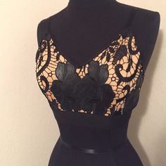 Laced crop top Black laced crop top. Has not been worn. Would look fabulous paired with a high waisted skirt or high waisted pants. Size small. Tops Crop Tops Black Lace Crop Top, Lace Crop Tops, Small Tops, High Waisted Pants, Black Lace, High Waisted Skirt, Crop Top, High Waisted, Crop Tops