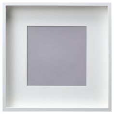 an empty white frame with a light gray background in the bottom right corner, and a small square on the left side