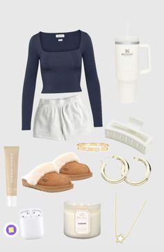 #aesthetic #clothes #outfits #outfitstyle #outfitidea #outfitoftheday #cozy #cozyhome #comfy #comfystyle Outfit Ideas With Shorts, Comfy School Outfits, School Outfit Ideas, School Fit