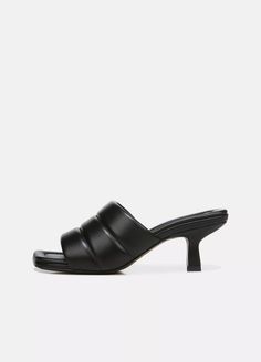 Ceil Mule in Heels | Vince Baby Clothes Sale, Luxury Heels, Timeless Shoes, Leather Frames, Shoes Luxury, Sweater Collection, Footwear Design Women, Mule, Designer Shoes