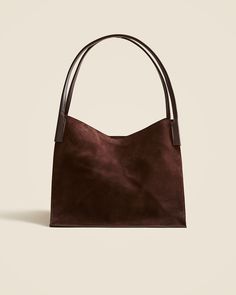 J.Crew: Large Berkeley Tote In Suede For Women Everyday Shoulder Bag, Womens Work Bag, Suede Tote Bag, Work Tote Bag, Suede Tote, Handle With Care, Brown Leather Totes, Work Tote, Silhouette Crafts