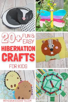 paper plate crafts for kids that include animals, birds and other things to do with them