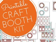 the printable craft booth kit for kids