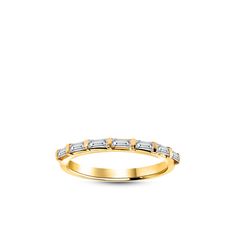 "Baguette Cut Diamond Half Etenity Ring/ 14K Gold Channel Baguette Eternity Band/ Bamboo Diamond Ring/ Unique Diamond Wedding Band/ Gift ╰► Specifications ➤ Made to Order.  ➤ Made in Turkey. ➤ 14K Gold ➤ Custom Gold Color: Rose Gold, Yellow Gold, White Gold ➤ Total CTW: 0.40 Carats ➤ Width of Band: 2.00mm ➤ Setting Type: Channel ➤ Natural Earth-Mined & Non-Conflict Diamonds ➤ Ready to Ship in 1 Week ╰► Stone Specifications ➤ Natural Earth-Mined Diamonds ➤ Baguette Cut Diamonds: 7 pieces of 2.90x1.25mm ➤ Carat Weight: 0.40 Carat ➤ Color: G ➤ Clarity: SI If you have any additional questions about this ring, just hit the \"Ask a Question\" button (just to the right of the price) and we will get back you within a few hours.  Be sure to hit \"favorite\" on the right so it remains in your favori Yellow Gold Baguette Jewelry With Channel Set, Channel Set Baguette Rings For Anniversary, Gold Baguette Rings For Formal Occasions, Baguette Channel Set Rings For Anniversary, Formal Baguette Channel Set Rings, Gold Half Eternity Baguette Ring, Gold Baguette Ring With Half Eternity Detail, Gold Baguette Ring With Half Eternity Design, Gold Baguette Ring With Half Eternity