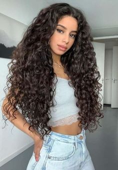 Trend Hairstyle, Beautiful Curly Hair, Women's Hairstyles, Curly Hair Women, Curly Girl Hairstyles, Long Curly Hair