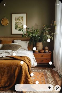 an image of a bedroom setting with lights on the ceiling and bed in the foreground