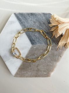 Hello :) I am so happy you stopped by! New designs are added weekly so check back often. Follow my IG @en.interiors.jewelry for updates! https://www.instagram.com/en.interiors.jewelry/ Details: This listing is for a gold filled chain bracelet with a gold filled (copper) carabiner lock. *Please note Trendy Jewelry With Carabiner Clasp, Trendy Everyday Jewelry With Carabiner Clasp, Modern Jewelry With Secure Clasp For Gifts, Initial Charm Bracelet, Sweet Necklace, Trending Necklaces, Stackable Bracelets, Colourful Necklace, Love Bracelets