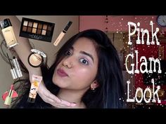 Pink glam look! | Tanvi Salian - YouTube Drugstore Products, Pink Glam, Glam Look, Glam Looks, Just Giving, Makeup, Pink, Make Up