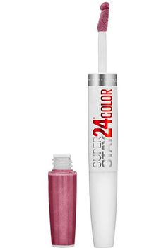 Super Stay 24 Smile Brighteners in Pink by Maybelline Lipstick Remover, Perfect Nude Lipstick, Nude Lipstick Shades, Lip Color Lipstick, Maybelline Superstay, Long Lasting Lip Color, Long Wear Lipstick, Liquid Lip Color, Maybelline Super Stay