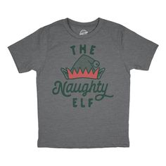 Santa always has at least one naughty one… Get into the holiday spirit and add a unique twist to your festive attire in a Crazy Dog T Shirt! We have all your Xmas gift buying needs from Christmas patterned socks, cozy Xmas hoodies, and punny Christmas tees or if simply love holiday cheer, our funny Christmas mugs are perfect for celebrating at your Holiday Office Party and make the perfect secret Santa or White Elephant presents! At Crazy Dog T Shirt, sarcasm is our first language so we made all Elf T Shirt, Xmas Elf, Comfy Sweatpants, Bad Behavior, Cool Gifts For Kids, Novelty Clothing, Light Blue Shirts, Crazy Dog, Christmas Tees