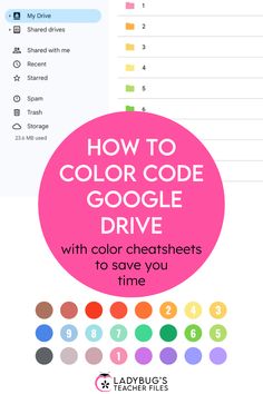 how to color code google drive with color sheets to save you time