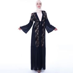 This Dress is fashionable for every occasion. the dress is made-to-order by professional tailors. You can choose from 50 colors, Regular sizes 2 to 16 and plus sizes 14w to 26W. Custom size is also available. Elegant Evening Chiffon Abaya, Long Chiffon Abaya For Parties, Elegant Floor-length Chiffon Abaya, Elegant Long Chiffon Abaya, Party Long Sleeve Chiffon Abaya, Elegant V-neck Party Abaya, Elegant Evening Abaya For Fall, Elegant Floor-length Fall Abaya, Elegant V-neck Formal Abaya