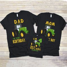 Tractor Birthday shirt Farmer Birthday Boy Tractor shirt | Etsy Tractor Birthday Party Theme, Tractor Party Favors, Farmer Costume, Farmer Birthday, John Deere Party, Farmer Outfit