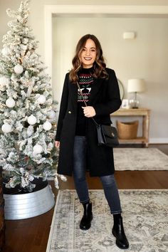 Ugly Sweater Outfits, Old Money Winter, Christmas Sweater Outfits, Winter Wardrobe Essentials, Trendy Outfits Winter, Push Ups, Cute Winter Outfits, Holiday Sweater