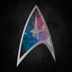 the star trek logo on a black background