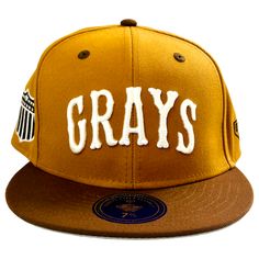 Homestead Grays Negro Leagues Fitted Baseball Hat (Size 7 1/2) By Ebbets Field Flannels. Brand New. See All Photos For Additional Details, As They Are Part Of The Description. The Item’s Actual Color/Tone May Vary Slightly Depending On My Lighting When Taking Photos And Color Variances Across Screens. Vintage Yellow Snapback Baseball Cap, Retro Yellow Baseball Cap, Casual Adjustable Yellow Fitted Hat, Casual Yellow Adjustable Fitted Hat, Yellow Cotton Snapback Baseball Cap, Yellow Flat Bill Hat, One Size Fits Most, Yellow Flat Bill Hat, Yellow Snapback Hat With Flat Brim, Yellow Baseball Cap For Streetwear, One Size