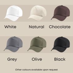 Embroidered Baseball Cap Personalised Text Hat Branded Gift. Add any text up to 15 characters.  One size adjustable 100% Cotton twill baseball cap. Available in 25 colours, if you'd like a colour which is not listed, please contact us for a full list of colour options. Many thread colours also available.  Sponge clean only. Embroidery Hats Baseball Caps, Streetwear Caps, Gay Pride Gifts, Army Hat, Personalized Hats, Logo Hat, Personalized Logo, Embroidered Baseball, Embroidered Baseball Caps