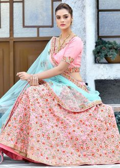 Buy Now Light Pink Color Designer Ethinc Wear Lehenga Choli | Shreedesignsnx Lehenga Choli For Women, Choli For Women, Lehenga Online, Designer Lehenga, Party Wear Lehenga, Dress Indian, Indian Bridal Outfits