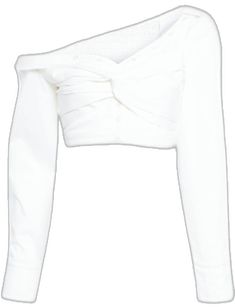 Asymmetric Blouse, Asymmetrical Blouse, Blouse White, Fashion Branding, Twist, Long Sleeve, How To Wear, White