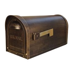 Classic Bronze Post Mount Mailbox - Super Arbor Residential Mailboxes, Front Yard Decor, Architectural Mailboxes, Mailbox Posts, Mail Boxes, Wall Mount Mailbox, Mailbox Post, Mounted Mailbox, Letter Box