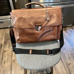 In Good Condition With Original Strap. Normal Wear From Use See Photos Purchased At Coach For $651.87 Ready For New Owner Coach Bag, Coach Bags, Genuine Leather, Man Shop, The Originals, Leather, Color