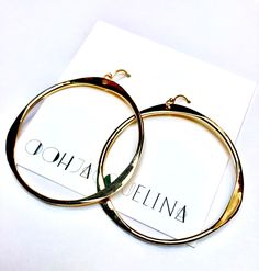 Stunning thick hoops made by hand hammering. They reflect the light so beautifully and snazz up any outfit ! 1” inches in diameter 1.5 inches in diameter 2 inches in diameter 2.5 inches in diameter (jumbo size) Available in: 1. Pure Sterling silver 2. 14K gold filled waterproof These high quality earrings do not tarnish and are great for most any skin type. Simple polishing cloth keeps them beautiful forever! Chic Nickel-free Round Hoop Earrings, Chic Nickel-free Hoop Earrings, Handmade Chic Hoop Earrings, Metal Circle Hoop Earrings, Handmade Elegant Hoop Earrings, Modern Hand Forged Circle Hoop Earrings, Elegant Handmade Open Circle Hoop Earrings, Hammered Metal Circle Hoop Earrings, Hammered Metal Hoop Earrings