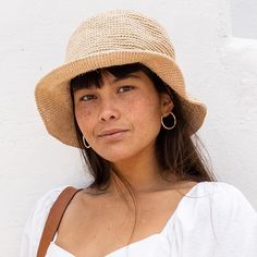 The perfect, minimal vegan bucket hat that will surely become a staple in your summer wardrobe. Made from naturally-dyed, cabuya plant fiber and on trend with an added level of sophistication. Only a Limited Amount in Stock - Crafted by hand and in small batches by our talented women artisan group, this will be your new favorite companion for sunshine-soaked days. 100% Naturally-Dyed Cabuya Fiber Flexible elastic inner band for the best fit Moveable brim to wear up or down Packable hat that won' Summer Bucket Hat, All Natural Makeup, Packable Hat, Prism Boutique, Crochet Bucket Hat, Plant Fibres, Handmade Hat, Summer Bucket, Soft Bristle Brush