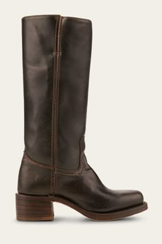 Campus 14L Boot | The Frye Company Campus Frye Boots, 2024 Fall Boots, Vintage Frye Boots, Campus Boots Outfit, Frye Campus Boots Outfit, Fall Shoes 2024, Frye Boots Outfit, Fall Leather Boots, Fry Boots