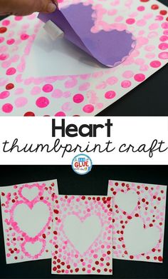 paper heart crafts for valentine's day that are easy to make and perfect for kids