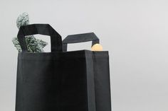 a black bag sitting on top of a table