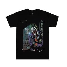 Short sleeve tee Printed art on front Ribbed crew neckline Regular fit Comfortable and lightweight 100% combed ring-spun cotton Officially Licensed DC Comics Merchandise Mens Fits, Printed Art, Getting Ready, Get Ready, Black Tee, Cool Shirts, Crew Neckline, Dc Comics, Short Sleeve Tee